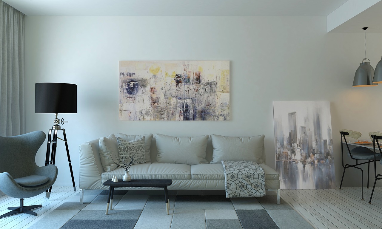 Bright living room kept comfortable with reliable heating and cooling