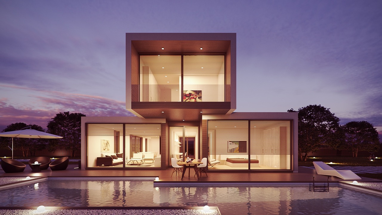Modern Houston-area home at dusk — the kind of comfort we keep cool year-round